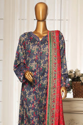 Sada Bahar Stitched 3 Piece Festive Emb Lawn Vol-01 Collection'2025-D-5302-Blue